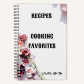 独自のレシピオーガナイザーカスタムフローラの作成 ノートブック (正面)