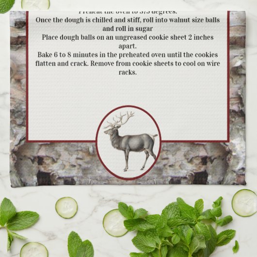 独自のレシピキープサートインディアディアーを作成 キッチンタオル (折り畳み)