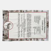 独自のレシピキープサートインディアディアーを作成 キッチンタオル (横)