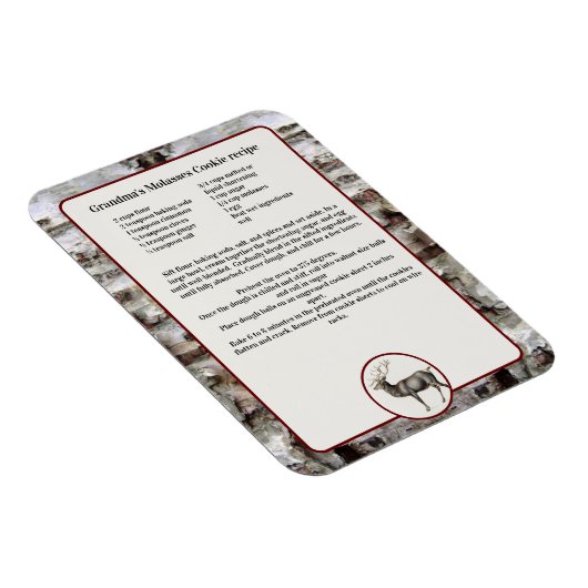 独自のレシピキープサートインディアディアーを作成 マグネット (右側)