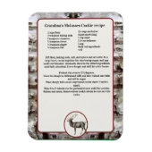 独自のレシピキープサートインディアディアーを作成 マグネット (縦)