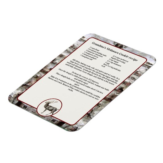 独自のレシピキープサートインディアディアーを作成 マグネット (左側)