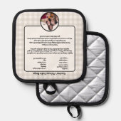 独自のレシピキープサーブバッファローを作成 鍋敷き (正面/裏面)