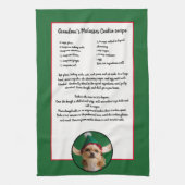 独自のレシピ画像を作成する キッチンタオル (縦)