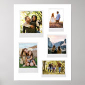 独自のレトロインスタントフィルムフォトコラージュを作成 ポスター (正面)