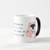 独自のレトロキツネオレンジ色のクリスマスを作成 モーフィングマグカップ (正面右)