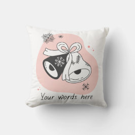 独自のレトロクリスマスベルオレンジを作成 クッション