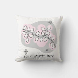 独自のレトロストリングライトクリスマスを作成 クッション