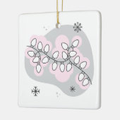 独自のレトロストリングライトクリスマスを作成 セラミックオーナメント (左)