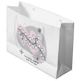 独自のレトロストリングライトクリスマスを作成 ラージペーパーバッグ