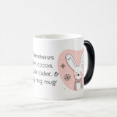 独自のレトロバニーオレンジのクリスマスを作成 モーフィングマグカップ (正面右)