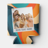 独自のレトロフォトクーラーボックスの作成 缶クーラー (正面)