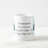 独自のレトロミッテンブルークリスマスを作成 モーフィングマグカップ (中央)