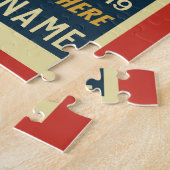 独自のレトロロックミュージックパズル ジグソーパズル (側面)