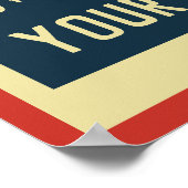 独自のレトロロックミュージックポスターを作成 ポスター (角)