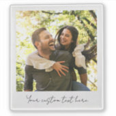 独自のレトロ写真カスタムの作成 シール (正面)