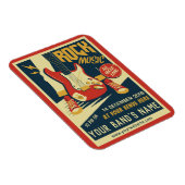 独自のレトロRock Musicマグネットの作成 マグネット (右側)