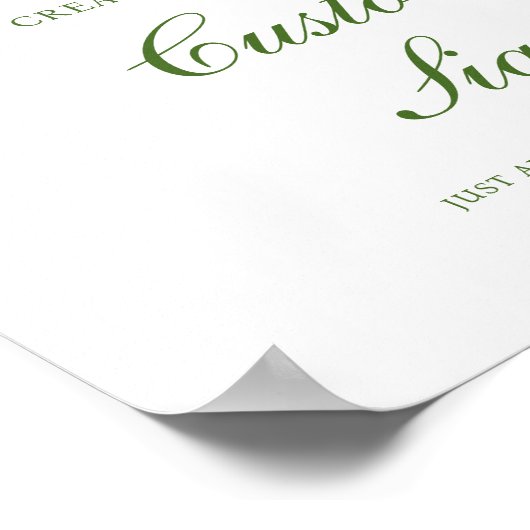 独自のレモンをテーマにしたテーブルトップサインを作成 ポスター (角)