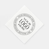 独自のロゴとカスタマイズ可能な循環文字 スタンダードランチョンナプキン (角)