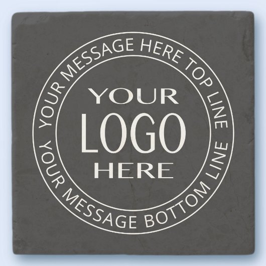 独自のロゴとカスタマイズ可能な循環文字 ストーンコースター