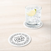 独自のロゴとカスタマイズ可能な循環文字 ラウンドペーパーコースター (インサイチュ)