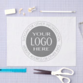 独自のロゴと円形の文字の追加 薄葉紙 (クラフト)