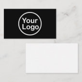 独自のロゴの追加 |黒の背景 エンクロージャーカード (正面/裏面)