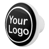 独自のロゴの追加 |黒の背景 セラミックノブ (右)