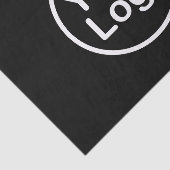 独自のロゴの追加 |黒の背景 薄葉紙 (詳細)