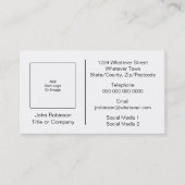 独自のロゴまたはイメージを追加する 名刺 (正面)