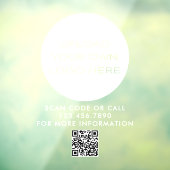 独自のロゴをアップロード 小規模ビジネス ブランディング QR コード ウィンドウサイン (シート3)