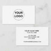 独自のロゴをカスタム作企業の成 名刺 (正面/裏面)