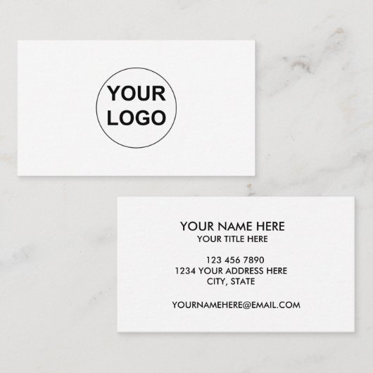 独自のロゴをカスタム作企業の成 名刺 (正面/裏面)