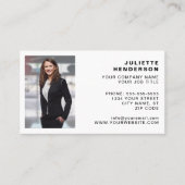 独自のロゴを作成するフォトクラシックシンプル 名刺 (正面)