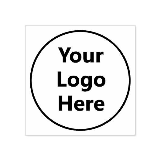 独自のロゴを作成するロゴをここにアップロード ラバースタンプ (インプリント)