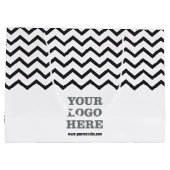 独自のロゴを作成する ラージペーパーバッグ (裏面)