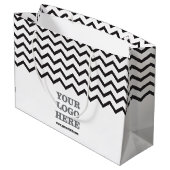 独自のロゴを作成する ラージペーパーバッグ (裏面アングル)