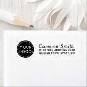 独自のロゴを追加するカスタム差出人住所 ラベル (インサイチュ)