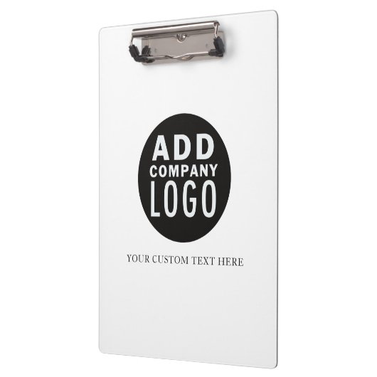 独自のロゴを追加するカスタム文字 |ビジネス クリップボード (左)