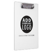 独自のロゴを追加するカスタム文字 |ビジネス クリップボード (右)
