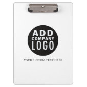 独自のロゴを追加するカスタム文字 |ビジネス クリップボード (正面)