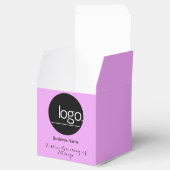 独自のロゴを追加するパープルラベンダービジネス会社 フェイバーボックス (オープン)
