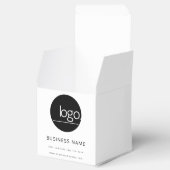 独自のロゴを追加するホワイトブラックのビジネス用素材 フェイバーボックス (オープン)