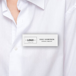 独自のロゴを追加するミニマルシンプルリスト 名札