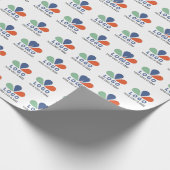 独自のロゴを追加する。装飾用クッション ラッピングペーパー (角)