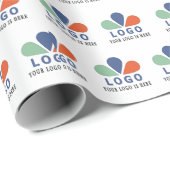 独自のロゴを追加する。装飾用クッション ラッピングペーパー (ロールコーナー)