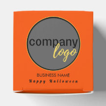 独自のロゴを追加ハロウィンオレンジのビジネス会社