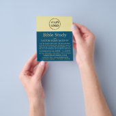 独自のロゴを追加， Christian Bible Class Advert チラシ (手)