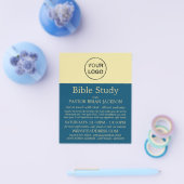独自のロゴを追加， Christian Bible Class Advert チラシ (シングル)