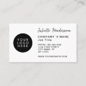 独自のロゴイメージカスタムビジネスのエレガント作成 名刺 (正面)